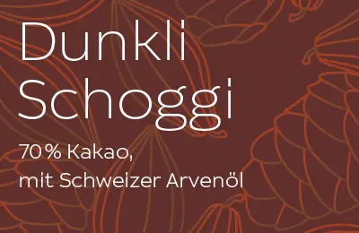 Dunkli SAM Schoggi mit Schweizer Arvenöl, Schweizer Schokolade, bio, fair, sozial, nachhaltig, bean to bar